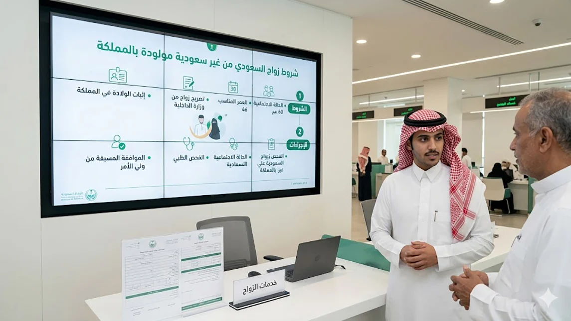 زواج السعودي من غير سعودية مولودة بالمملكة