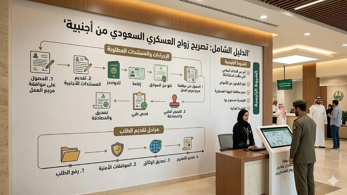تصريح زواج عسكري من أجنبية