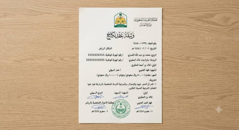 عقد زواج