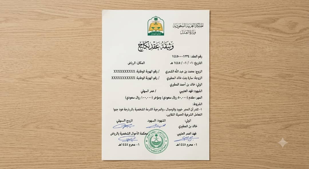 عقد زواج